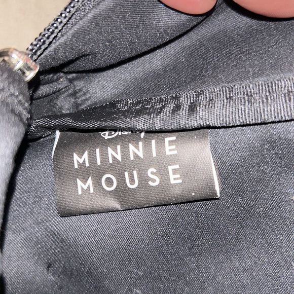 Leather backpack, a medium size black red bone on it, Minnie mouse - Picture 6 of 6